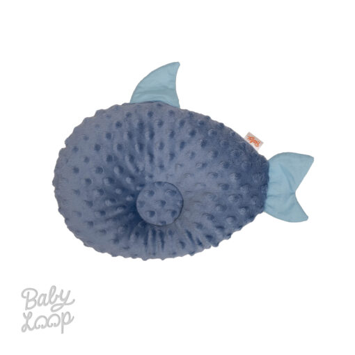 Newborn Pillow Minky Shark - Bantal Peang - Baby Loop
