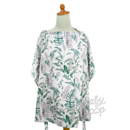 Nursing Cover Tropical Leaves - Apron Menyusui - Baby Loop