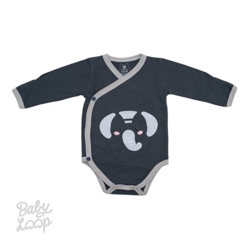 Long Sleeve Kimono Bodysuit - Baju Anak 0-18 Bulan - Baby Loop - Image 5