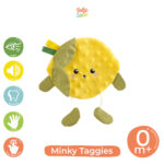 Minky Taggies Lemon - Mainan Sensori - Baby Loop