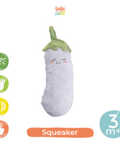 Squeaker Eggplant - Boneka Genggam - Baby Loop