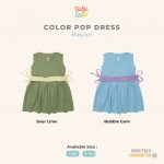 Sleeveless Dress Color Pop - Baju Anak 1-4 Tahun - Baby Loop
