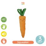Squeaker Carrot - Boneka Genggam - Baby Loop