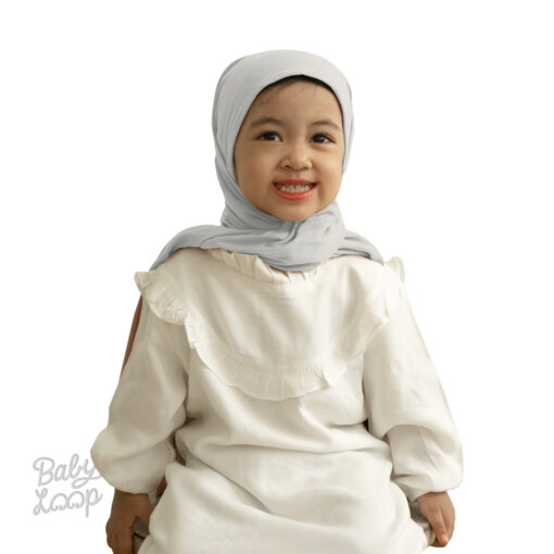 Pashmina Instant Bamboo Cotton - Pashmina Instan Anak - Baby Loop - Image 4