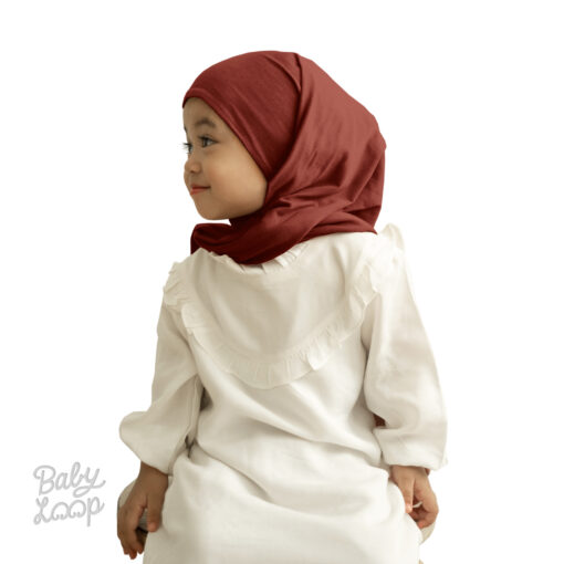 Pashmina Instant Bamboo Cotton - Pashmina Instan Anak - Baby Loop - Image 3