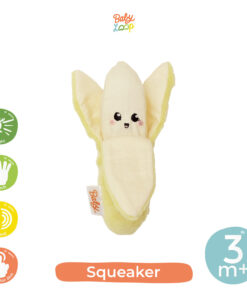 Squeaker Banana - Boneka Genggam - Baby Loop