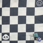Panda Grid - Japanese Cotton