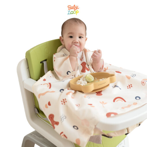 Coverall Weaning Bib - Celemek Bayi Anti Air - Baby Loop