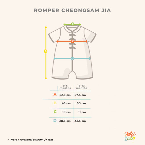 Romper Cheongsam Jia - Baju Anak 0-12 Bulan - Baby Loop - Image 3