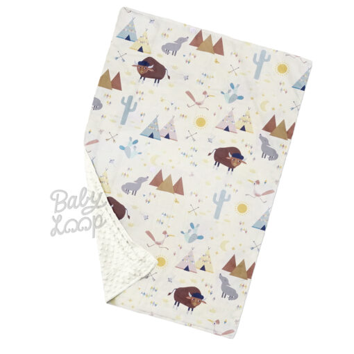 Minky Blanket Desert Animal - Selimut Bayi & Anak - Baby Loop - Image 2