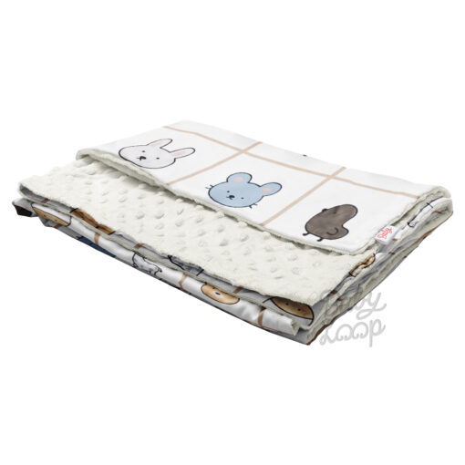Minky Blanket Infant Grid Animal - Selimut Bayi & Anak - Baby Loop
