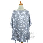 Nursing Cover Floral Blue - Apron Menyusui - Baby Loop