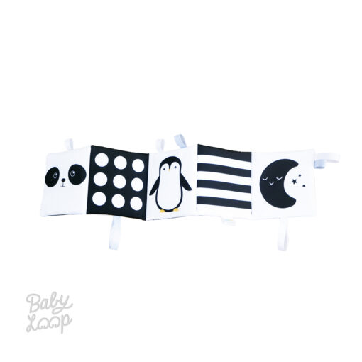 Softbook Monochrome Panda - Buku Bantal - Baby Loop - Image 2