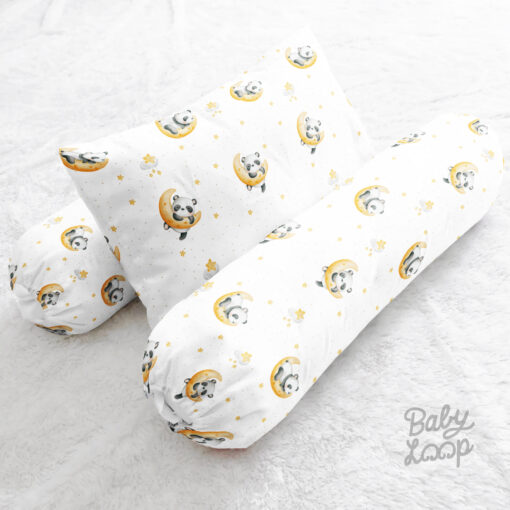 Pillow Bolster Set Sleepy Panda - Bantal Guling - Baby Loop