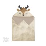 Hoodie Blanket Minky Deer Inner Bamboo Cotton - Selimut Bayi & Anak - Baby Loop - Image 2