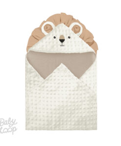 Hoodie Blanket Minky Lion Inner Bamboo Cotton - Selimut Bayi & Anak - Baby Loop