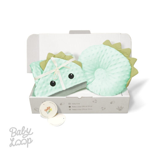 Special Newborn Gift Dino Minky Inner Bamboo Cotton- Hampers Kado Bayi - Baby Loop