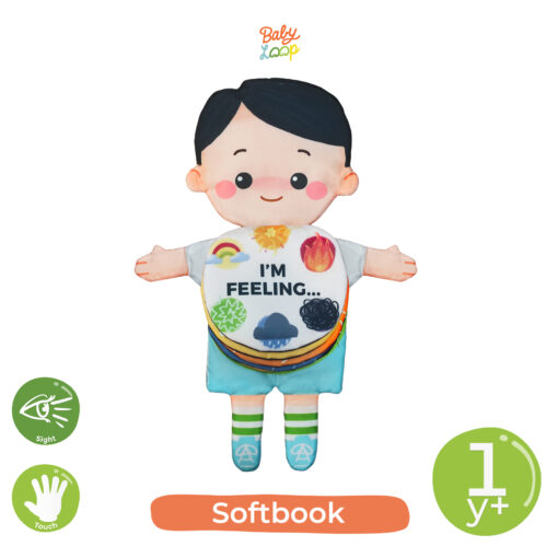 Softbook My Feelings Boy for 1 year - Buku Pengenalan Perasaan dan Emosi - Baby Loop