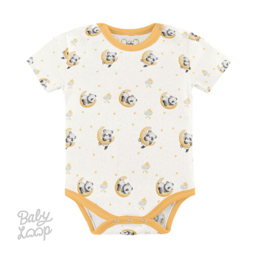 Baju Anak 0-12 bulan - Bodysuit Tencel Sleepy Panda - Baby Loop