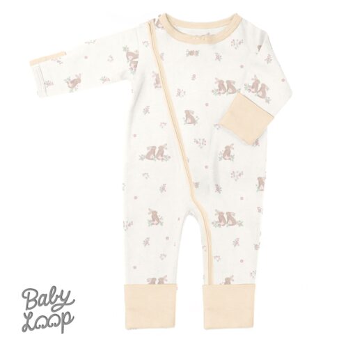 Baju Anak 0-12 Bulan - Sleepsuit Tencel Little Rabbit - Baby Loop