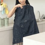 Apron Menyusui - Nursing Cover Printed Fabric Orion Navy - Baby Loop - Image 2