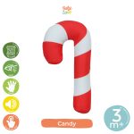 Squeaker Candy Cane - Boneka Genggam - Baby Loop