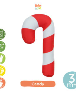 Squeaker Candy Cane - Boneka Genggam - Baby Loop