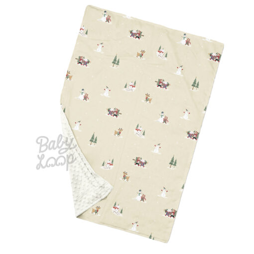Minky Blanket Snowy Winter - Selimut Bayi & Anak - Baby Loop - Image 2
