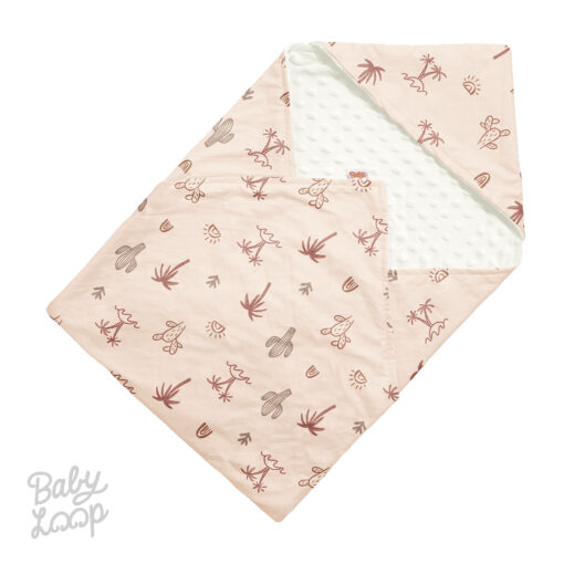 Minky Blanket With Hoodie Earthy Desert - Selimut Bayi & Anak - Baby Loop
