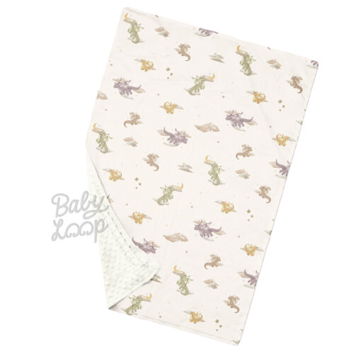 Minky Blanket Dreamy Dragons - Selimut Bayi & Anak - Baby Loop
