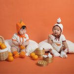 Baju Bayi Jeruk - Set Bodysuit dan Bonnet Orange - Baby Loop - Image 5