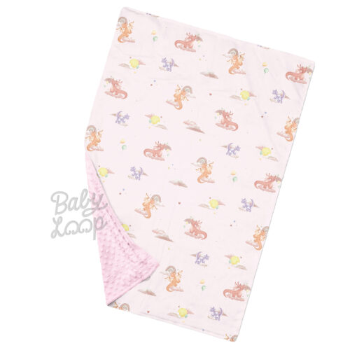 Minky Blanket Dreamy Dragons - Selimut Bayi & Anak - Baby Loop - Image 3