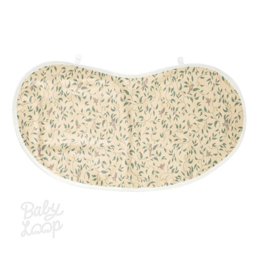 Baby Burp Bib Birds And Leaves - Celemek Bayi - Baby Loop