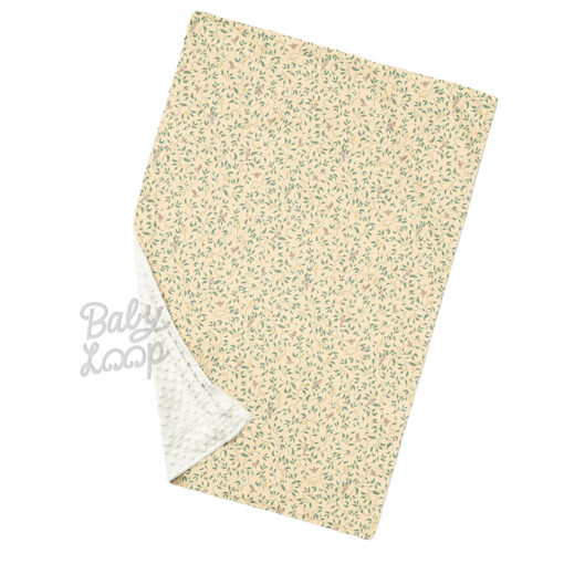 Minky Blanket Birds And Leaves - Selimut Bayi & Anak - Baby Loop