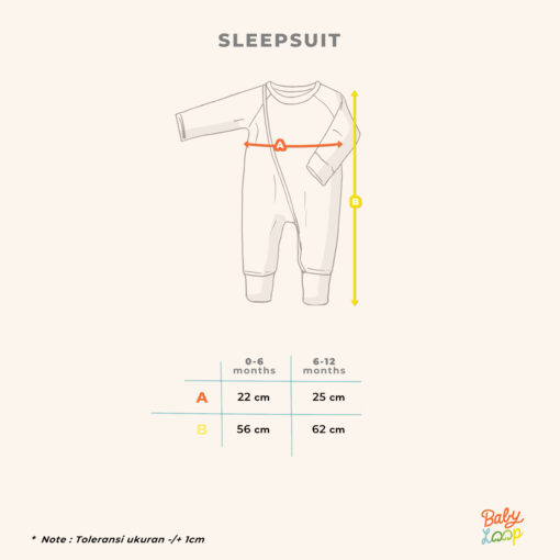 Baju Bayi - Sleepsuit Tencel Birds And Leaves - Baby Loop - Image 3
