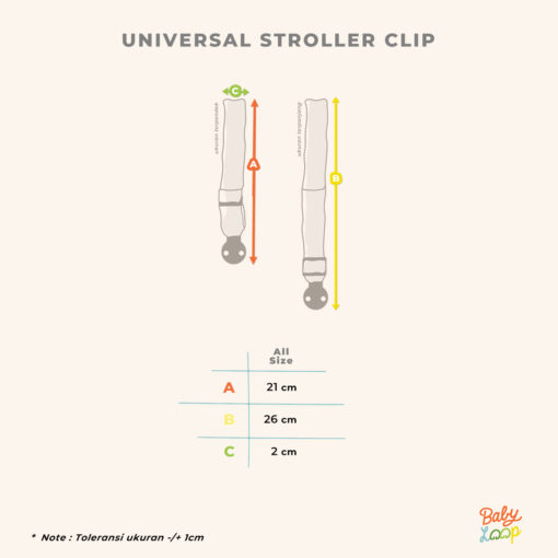 Penjepit Selimut - Universal Stroller Clip - Baby loop - Image 3