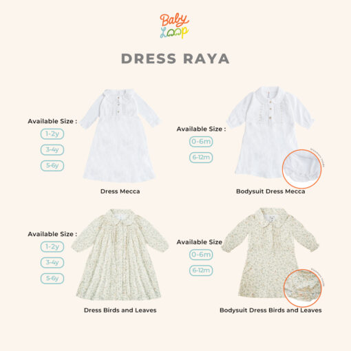 Baju Bayi dan Anak - Dress dan Bodysuit Raya Collection - Baby Loop