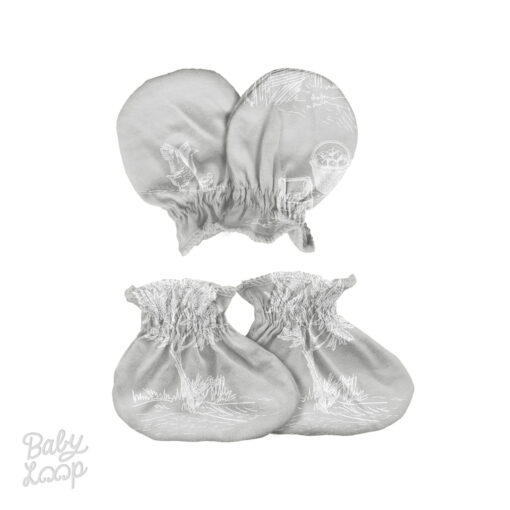 Sarung Tangan & Kaki Bayi - Mittens & Booties Tencel Farm Cabin - Baby Loop