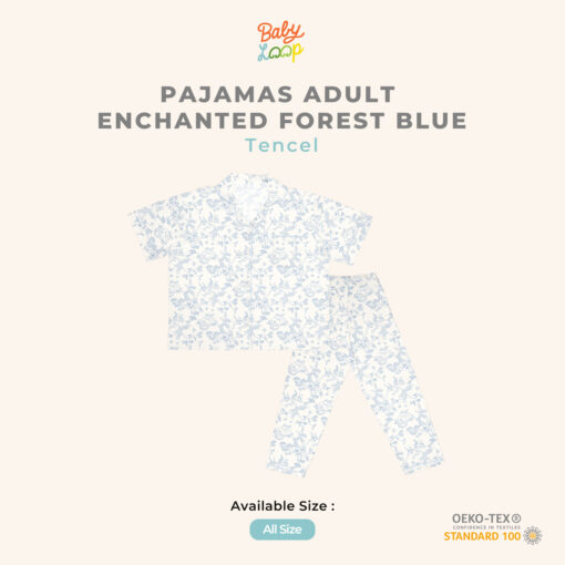 Baju Tidur Wanita - Pajamas Tencel Adult Enchanted Forest - Baby Loop