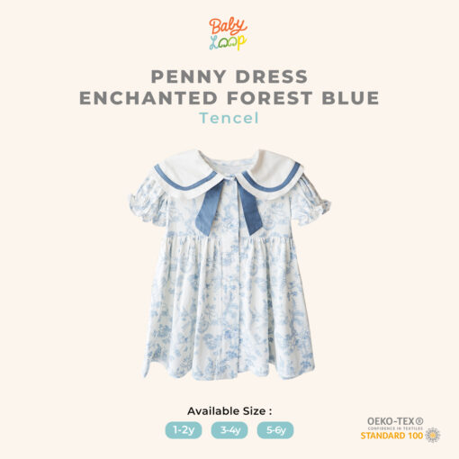 Baju Anak - Penny Dress Tencel Enchanted Forest - Baby Loop