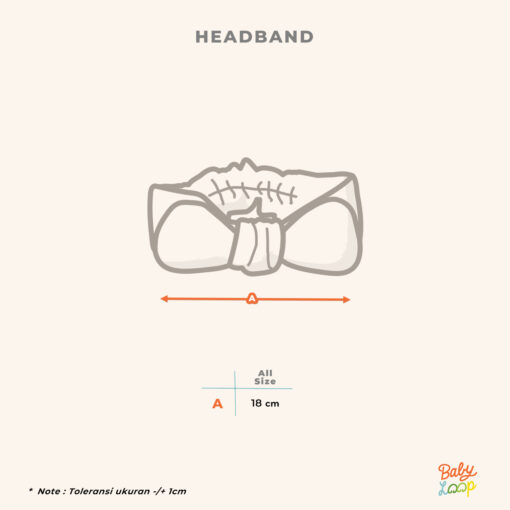 Bandana Bayi - Headband Knot Bow Tencel - Baby Loop - Image 4