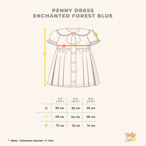 Baju Anak - Penny Dress Tencel Enchanted Forest - Baby Loop - Image 5