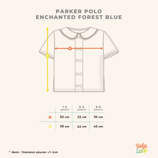 Baju Anak - Parker Polo Shirt Tencel Enchanted Forest - Baby Loop - Image 5