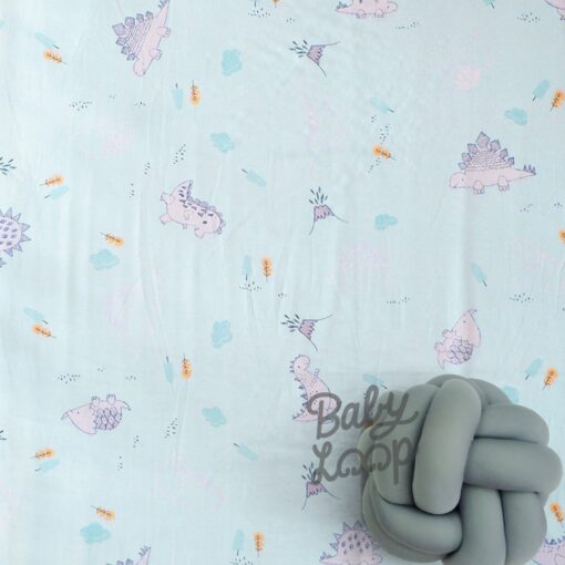 Volcano Dino Blue - Tencel
