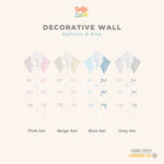 Dekorasi Dinding - Decorative Wall Ballon & Kite - Baby Loop