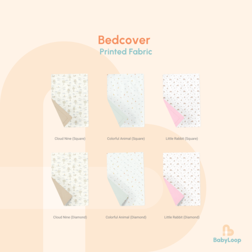 Selimut Bayi & Anak - Bedcover Printed Fabric - Baby Loop - Image 2