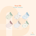 Celemek Bayi - Baby Burp Bib Printed Bamboo - Baby Loop - Image 2