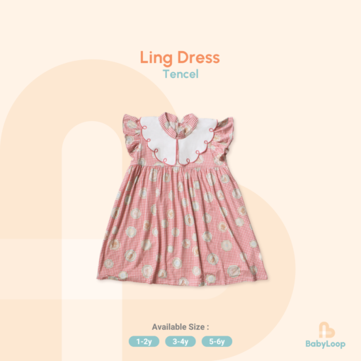 Baju Anak - Ling Dress Tencel Animal Harmony - Baby Loop