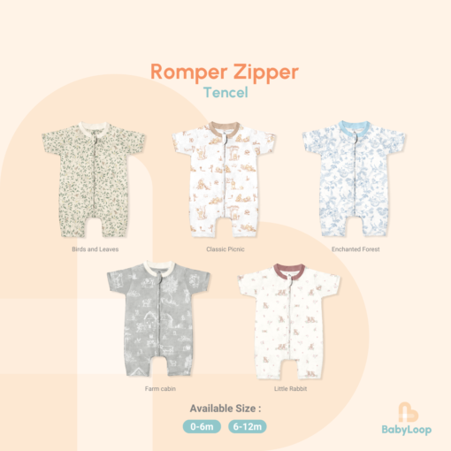 Baju Anak - Romper Zipper - Baby Loop