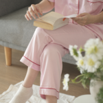Baju Tidur Wanita Tencel - Piyama TENCEL™ Silk Adult - Baby Loop - Image 4